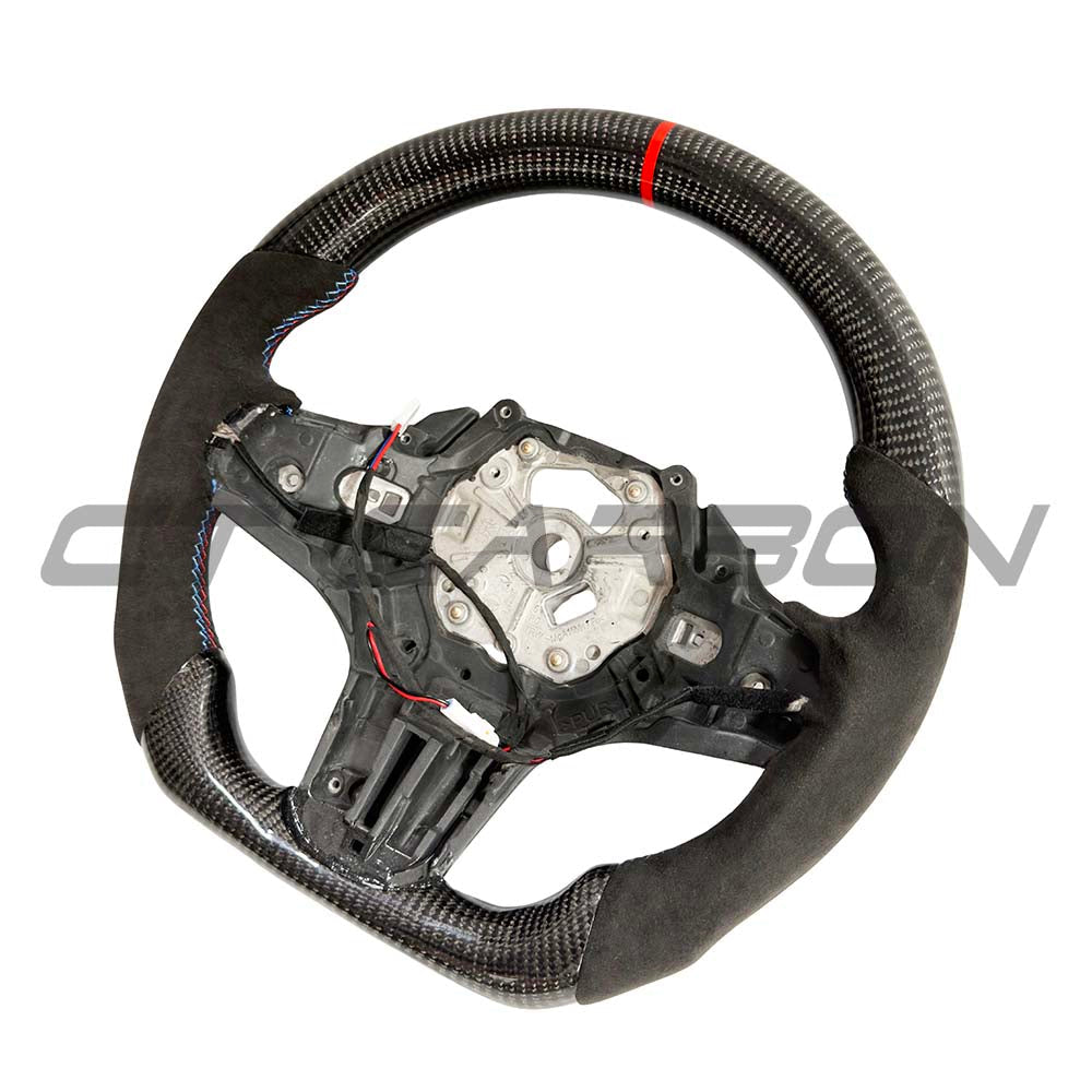 BMW Gxx LCI Alcantara/carbon Fibre Flat Bottom Steering Wheel With Heating - view 3