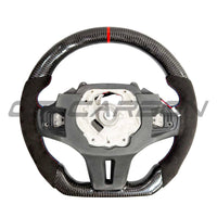 BMW Gxx LCI Alcantara/carbon Fibre Flat Bottom Steering Wheel With Heating - view 4