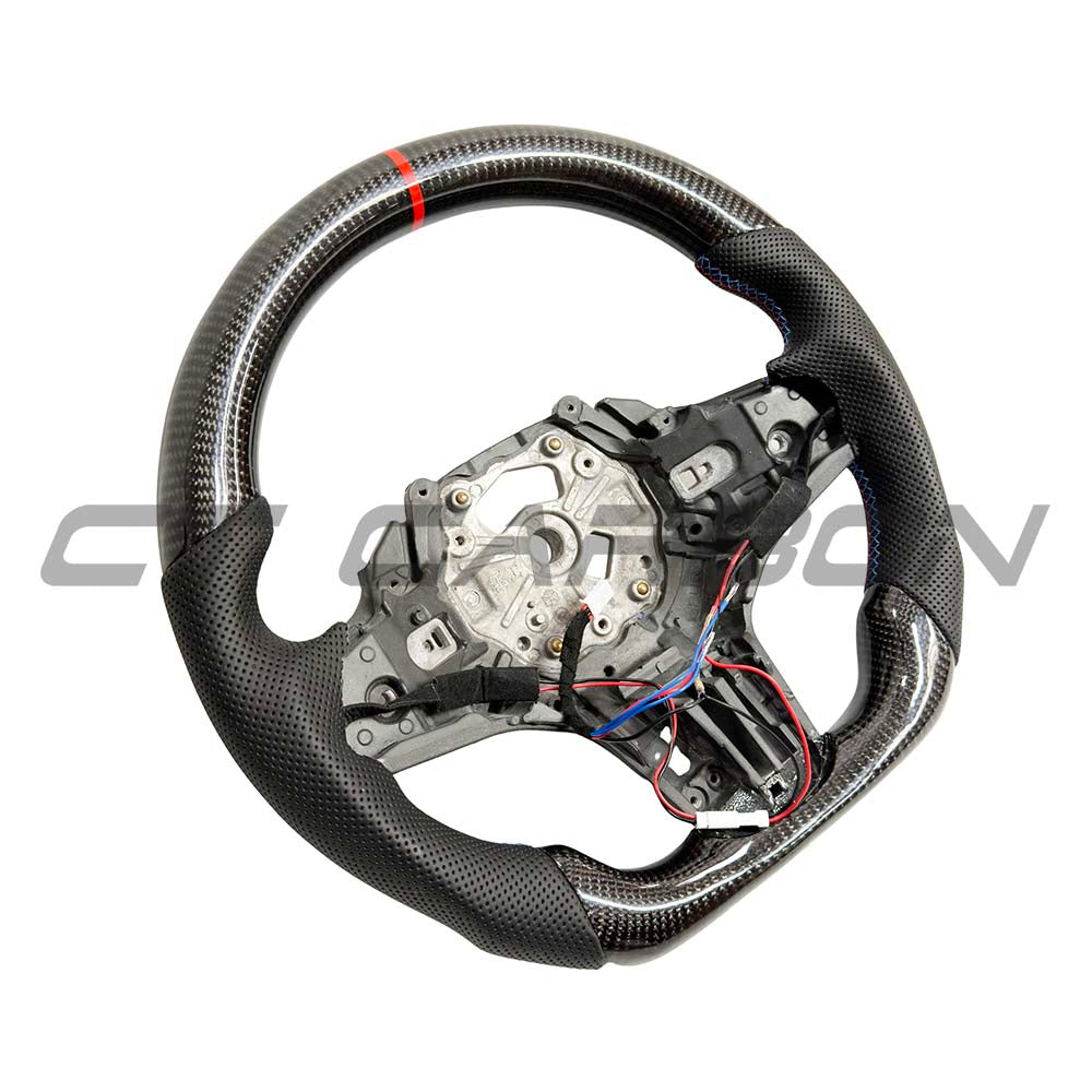 BMW Gxx Carbon Fibre/leather Flat Bottom Steering Wheel With Heating - view 2