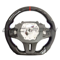 BMW Gxx Carbon Fibre/leather Flat Bottom Steering Wheel With Heating - view 4