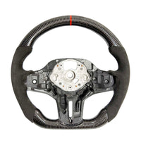 BMW Gxx Alcantara/carbon Fibre Flat Bottom Steering Wheel - V1