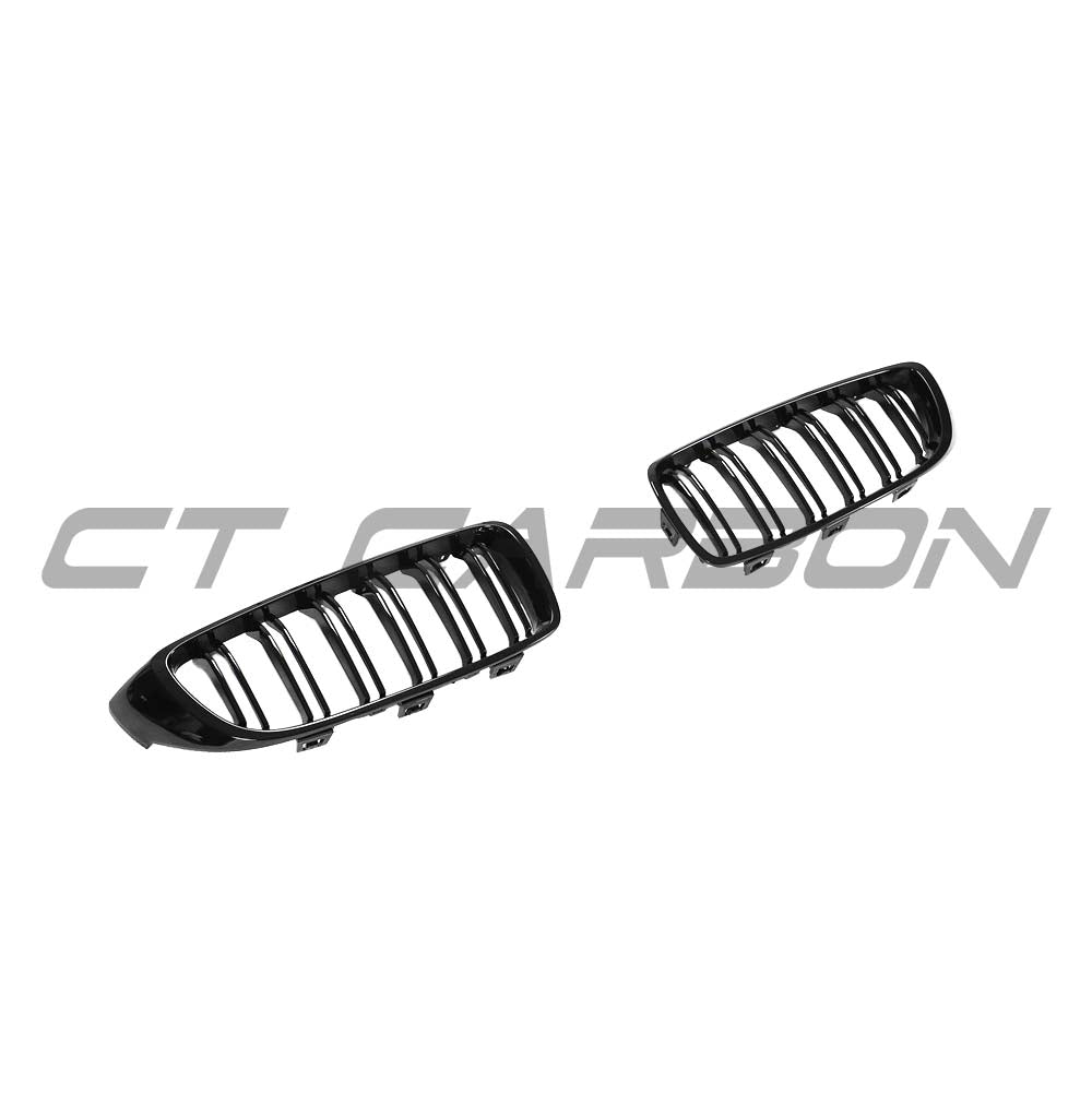 BMW M4 F82 / F83 & F32/F33/F36 4 Series Double Slat Black Grilles - view 7