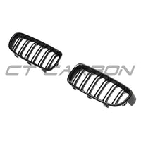BMW F30/F31 3 Series Black Double Slat Grilles - view 3
