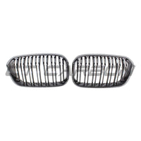 BMW F20 1 Series LCI Double Slat Gloss Black Grilles - view 2