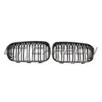 BMW F20 1 Series LCI Double Slat Gloss Black Grilles - view 3