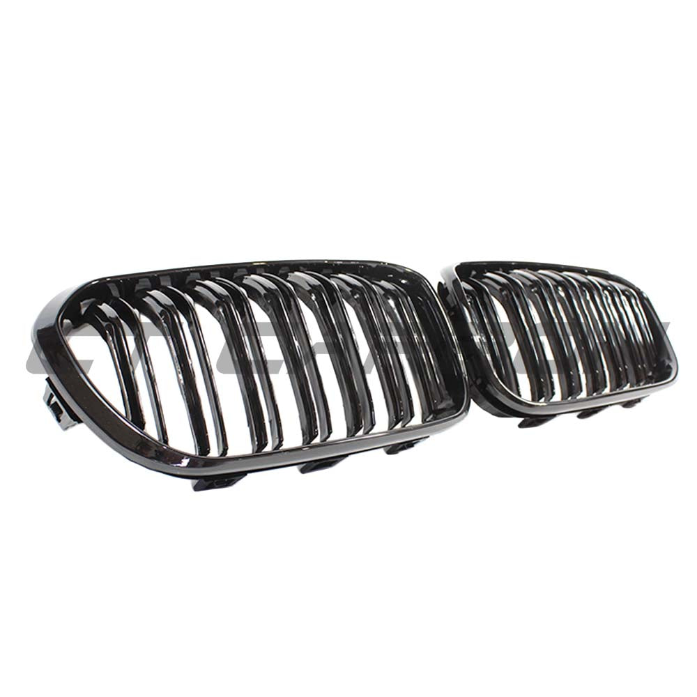 BMW F20 1 Series LCI Double Slat Gloss Black Grilles - view 4