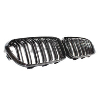BMW F20 1 Series LCI Double Slat Gloss Black Grilles - view 4