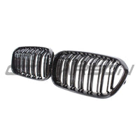 BMW F20 1 Series LCI Double Slat Gloss Black Grilles - view 5