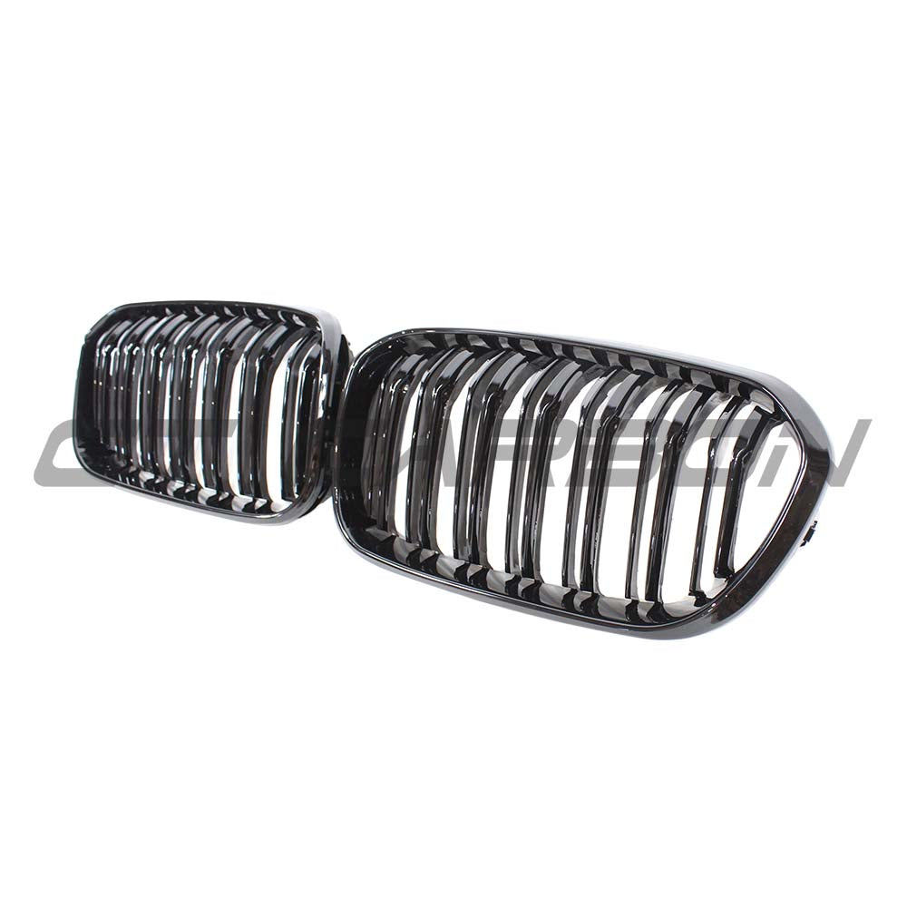 BMW F20 1 Series LCI Double Slat Gloss Black Grilles - view 5