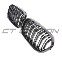BMW F20 1 Series LCI Double Slat Gloss Black Grilles - view 6