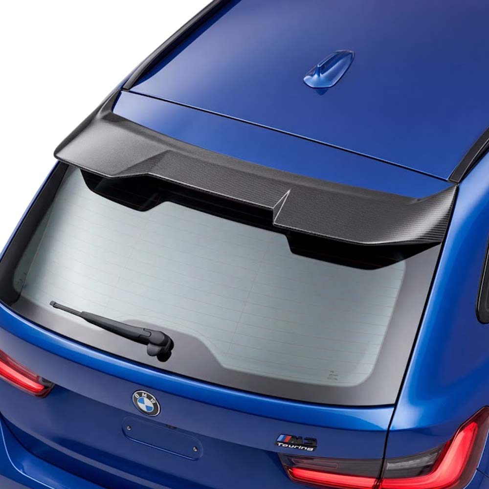 BMW G81 M3/G21 3 Series Touring 2019+ Carbon Fibre Roof Spoiler - V3 - view 2