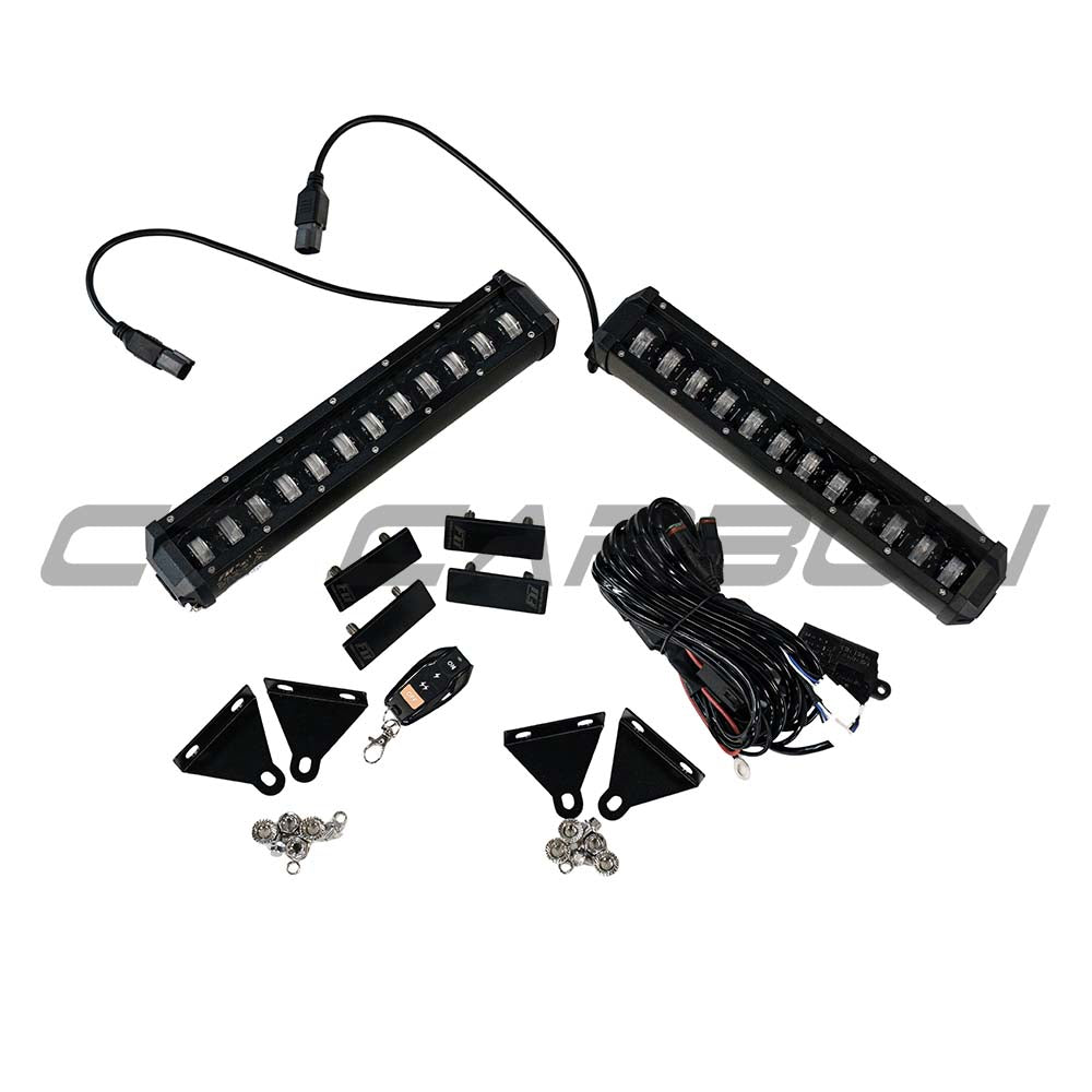 Defender 90/110/130 L663 2020+ Gloss Black Led Front Bumper Lights - view 4