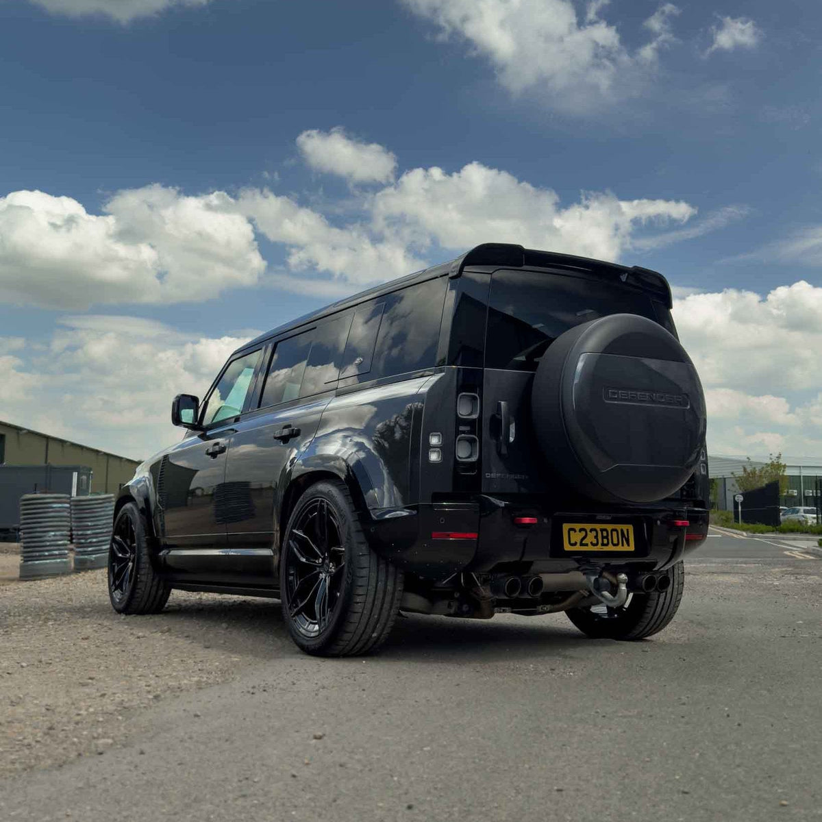 Land Rover Defender L663 110 Gloss Black Wide Arch Fenders - view 3