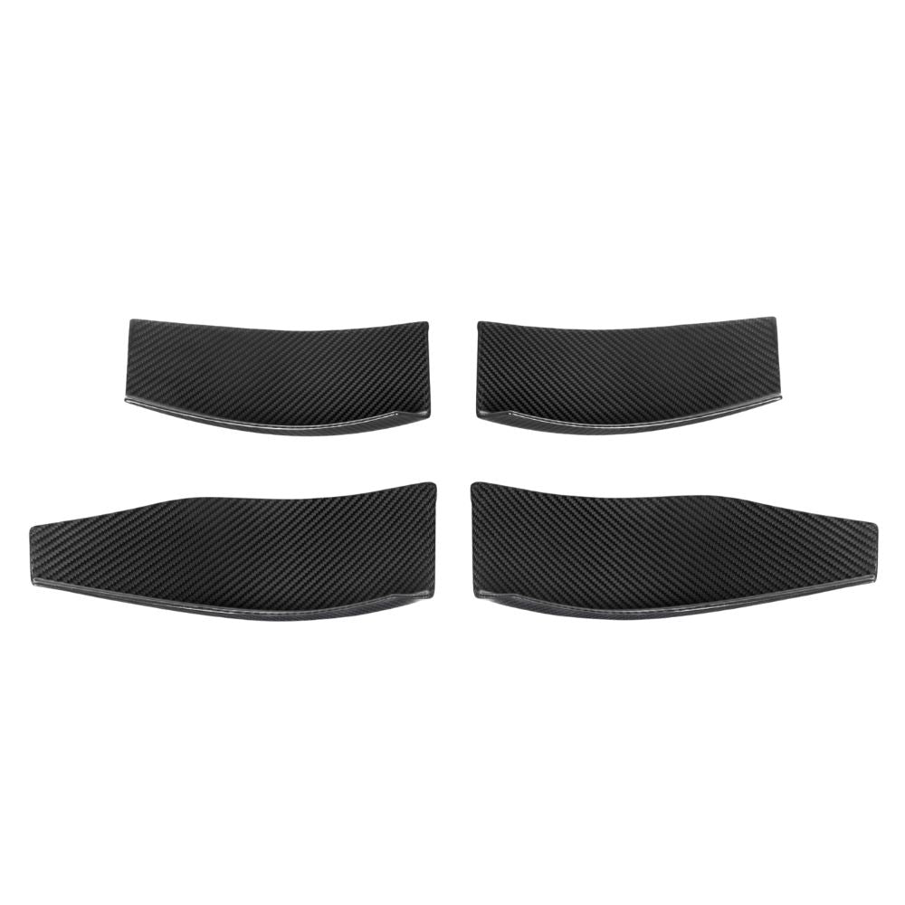 BMW M3/M4 G80/G81/G82/G83 2021+ Carbon Fibre Front Bumper Canards - V3