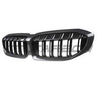 BMW 3 Series G20/G21 2018-2022 Carbon Fibre Double Slat Grille - view 6