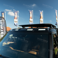 Defender L663 Hunters Gloss Black Slimline Roof Light Pod Kit - view 10