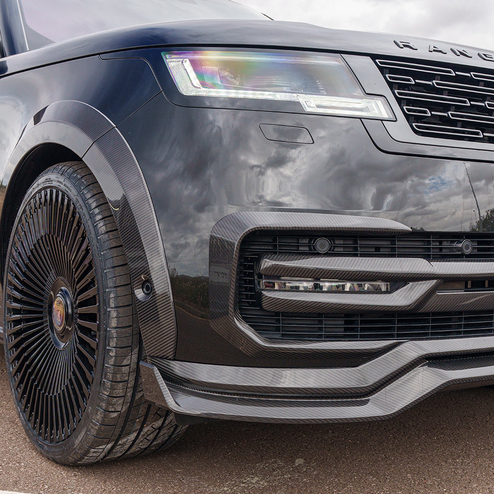 Range Rover L460 2022+ Carbon Fibre Front Bumper Grille Trim - CT Design - view 4