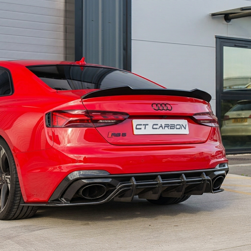 Audi A5/S5/RS5 B9/B9.5 Coupe 2016-2025 Carbon Fibre Spoiler - CT Design - view 2