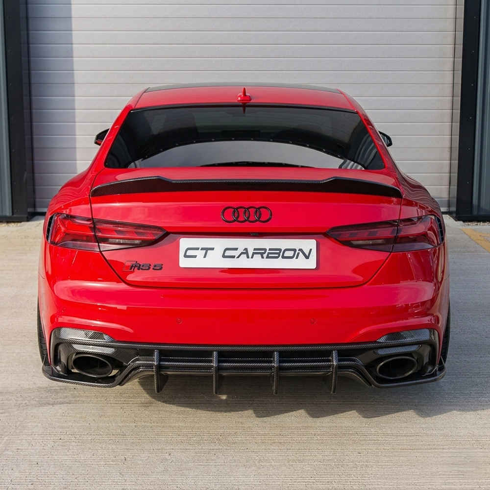 Audi A5/S5/RS5 B9/B9.5 Coupe 2016-2025 Carbon Fibre Spoiler - CT Design - view 3