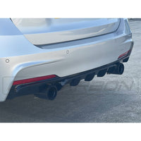 BMW 3 Series F30/F31 Gloss Black Dual Exhaust Diffuser - V2 - view 2