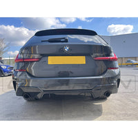BMW G20/G21 3 Series 2019-2022 Pre LCI Gloss Black Round Exhaust Diffuser - view 2