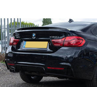 BMW 4 Series F32/F33/F36 Gloss Black Twin Left Exit Exhaust Diffuser - V2 - view 2