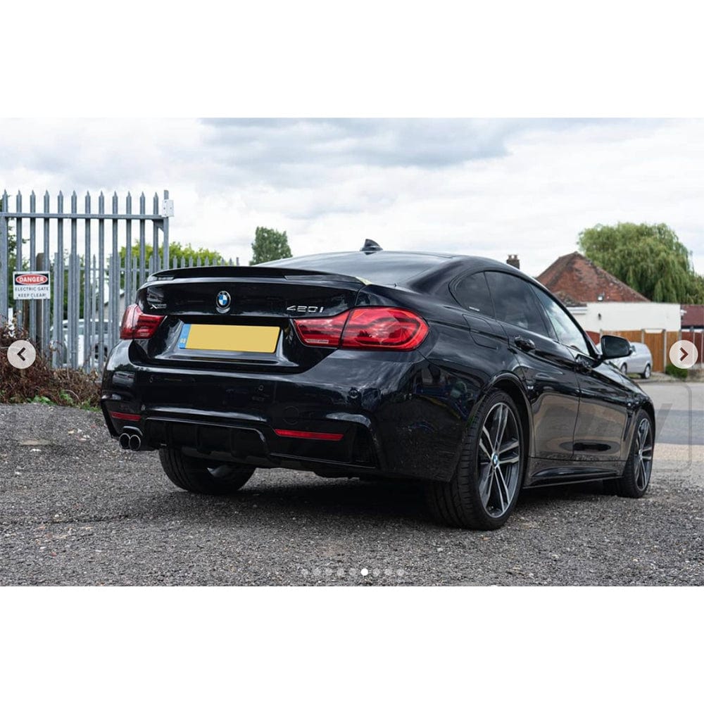 BMW 4 Series F32/F33/F36 Gloss Black Twin Left Exit Exhaust Diffuser - V2 - view 4