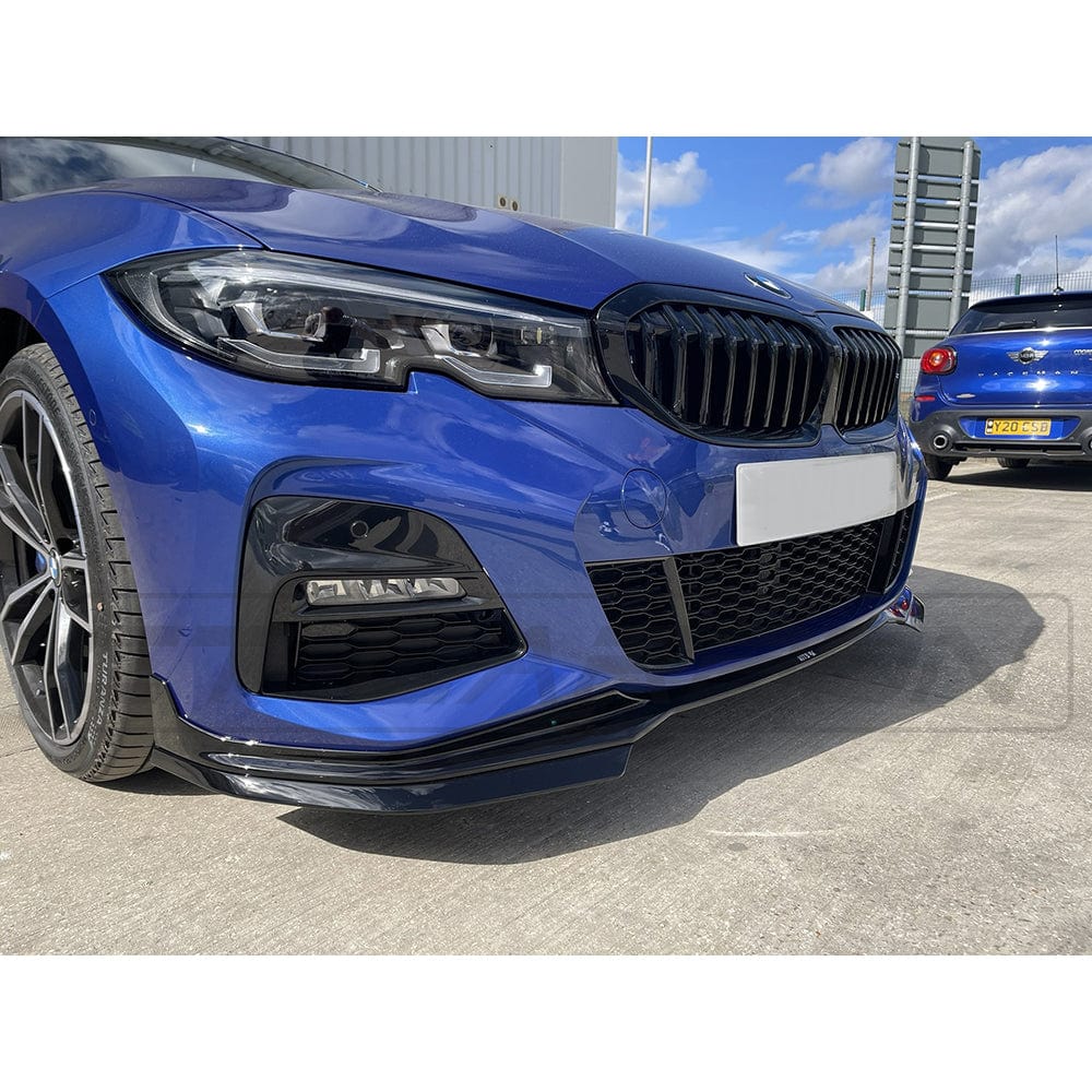 BMW 3 Series G20/G21 Pre LCI Gloss Black Splitter - V1 - view 2