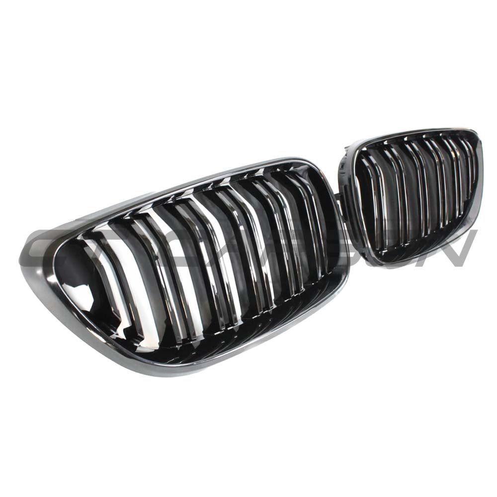 BMW M2 F87 & F22 2 Series Double Slat Black Grilles - view 6