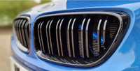 BMW M2 F87 & F22 2 Series Double Slat Black Grilles - view 4