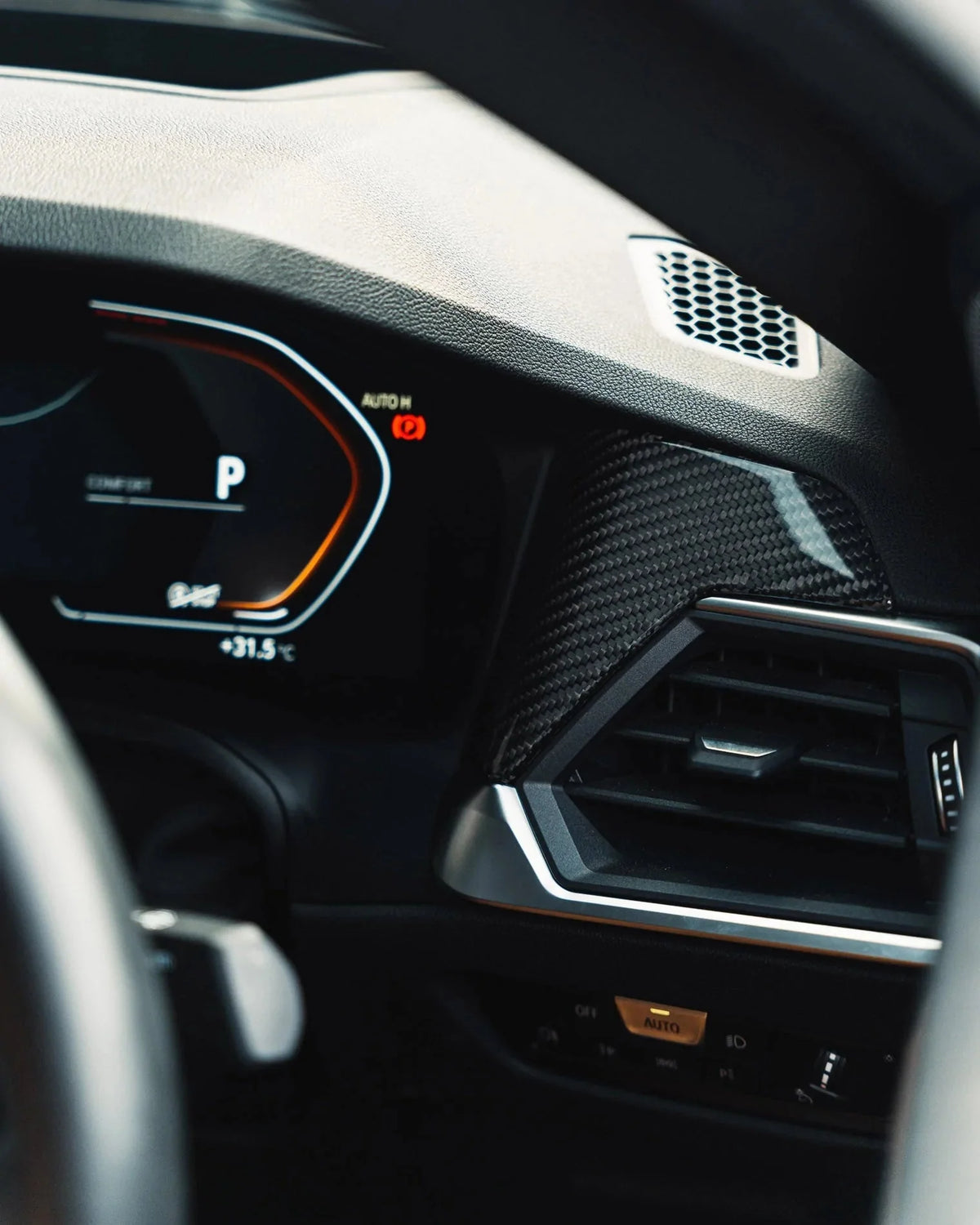 BMW G42, G80 G81 M3 & G82 M4 Pre-Preg Carbon Fibre Air Vent Trim by FORM (iDrive 7) | Forge Automotive