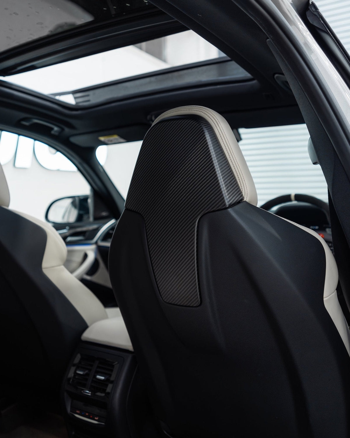 BMW G42, M2 G87, M3 G80 & M4 G82 Pre-Preg Matte Carbon Fibre Seat Back Covers by FORM | Forge Automotive