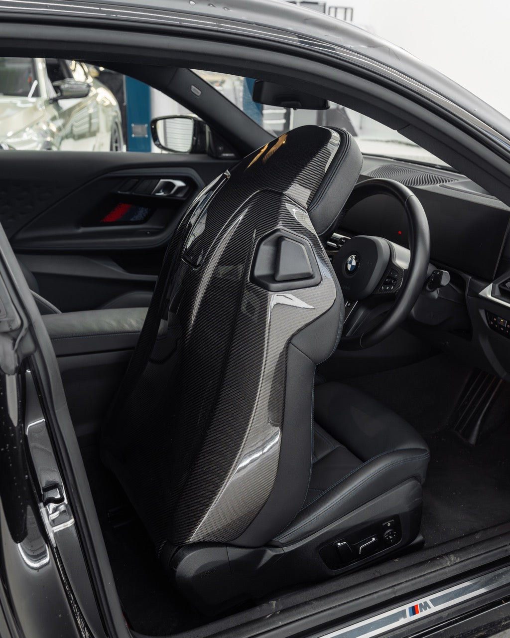 BMW G42, M2 G87 & M4 G82 Pre-Preg Carbon Fibre Full Seat Back Covers by FORM | Forge Automotive