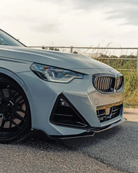 BMW 2 Series M Sport & M240i G42 Gloss Black Front Splitter & Side Skirt Pack by FORM | Forge Automotive