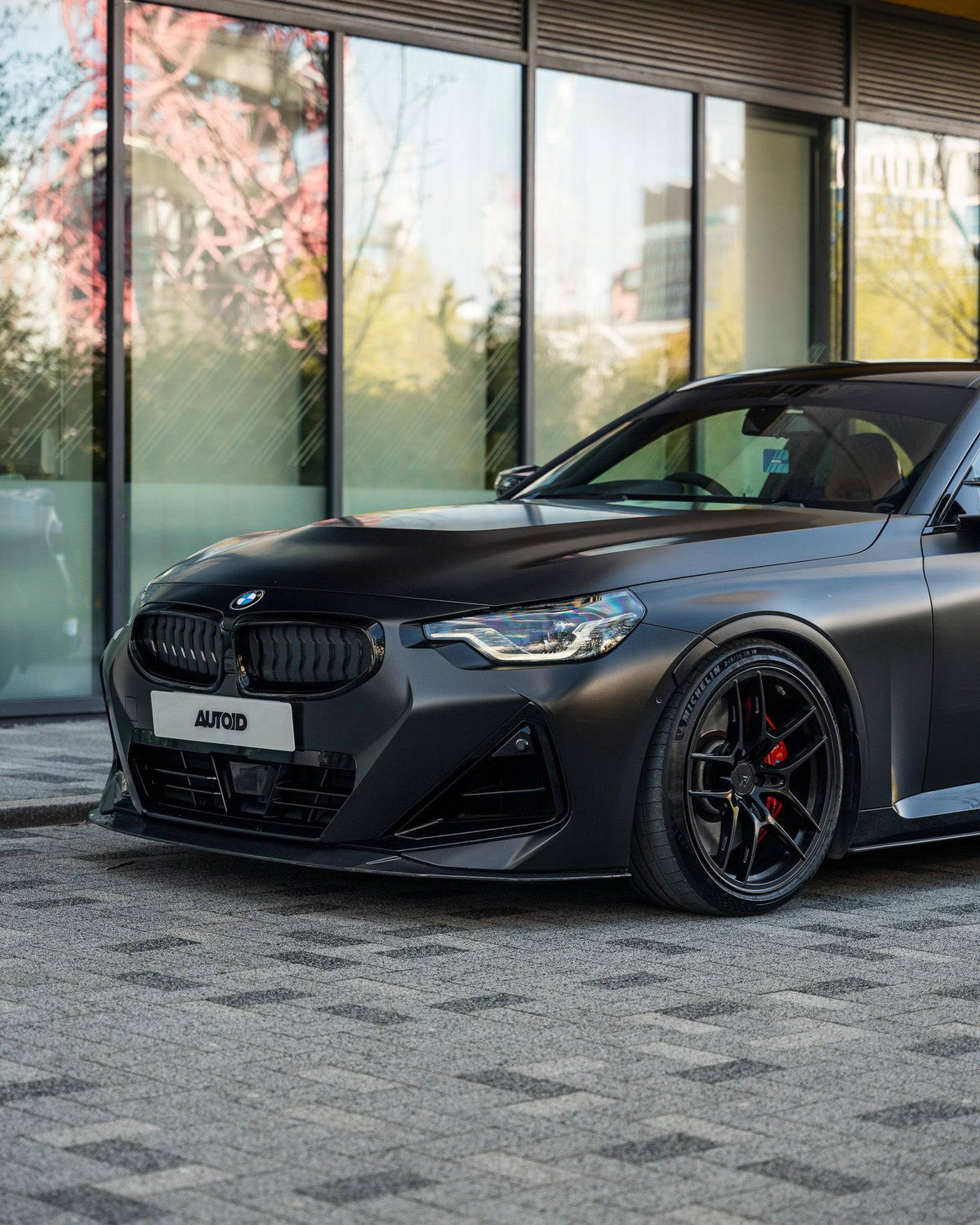 BMW 2 Series M Sport & M240i G42 Pre-preg Carbon Fibre ID-01 Front Splitter by TREVORA (2021+)