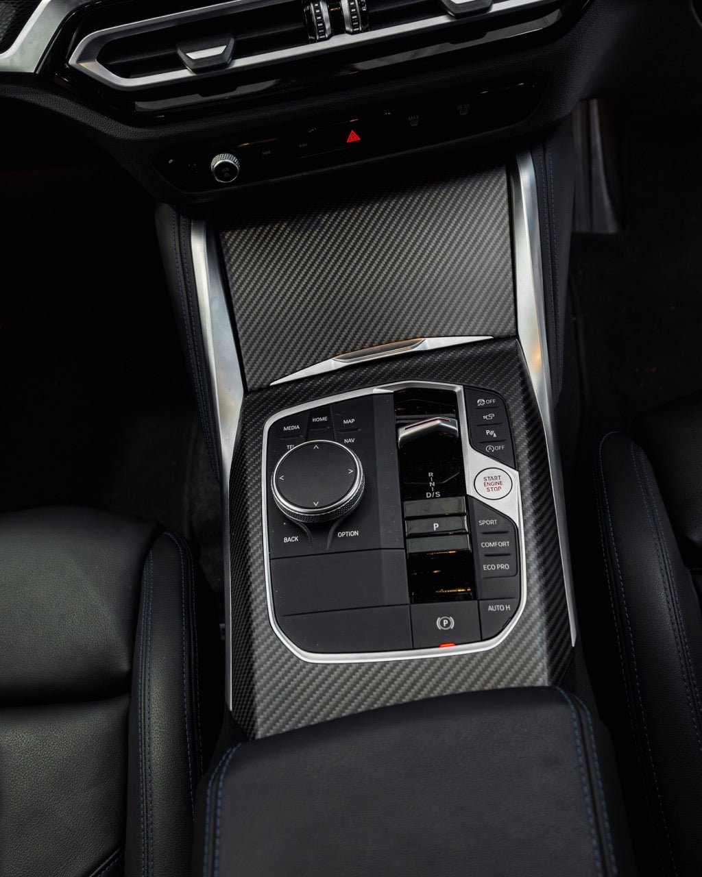 BMW 2 Series & M240i G42 iDrive 8 Pre-Preg Carbon Fibre Centre Console Trim Set by FORM | Forge Automotive