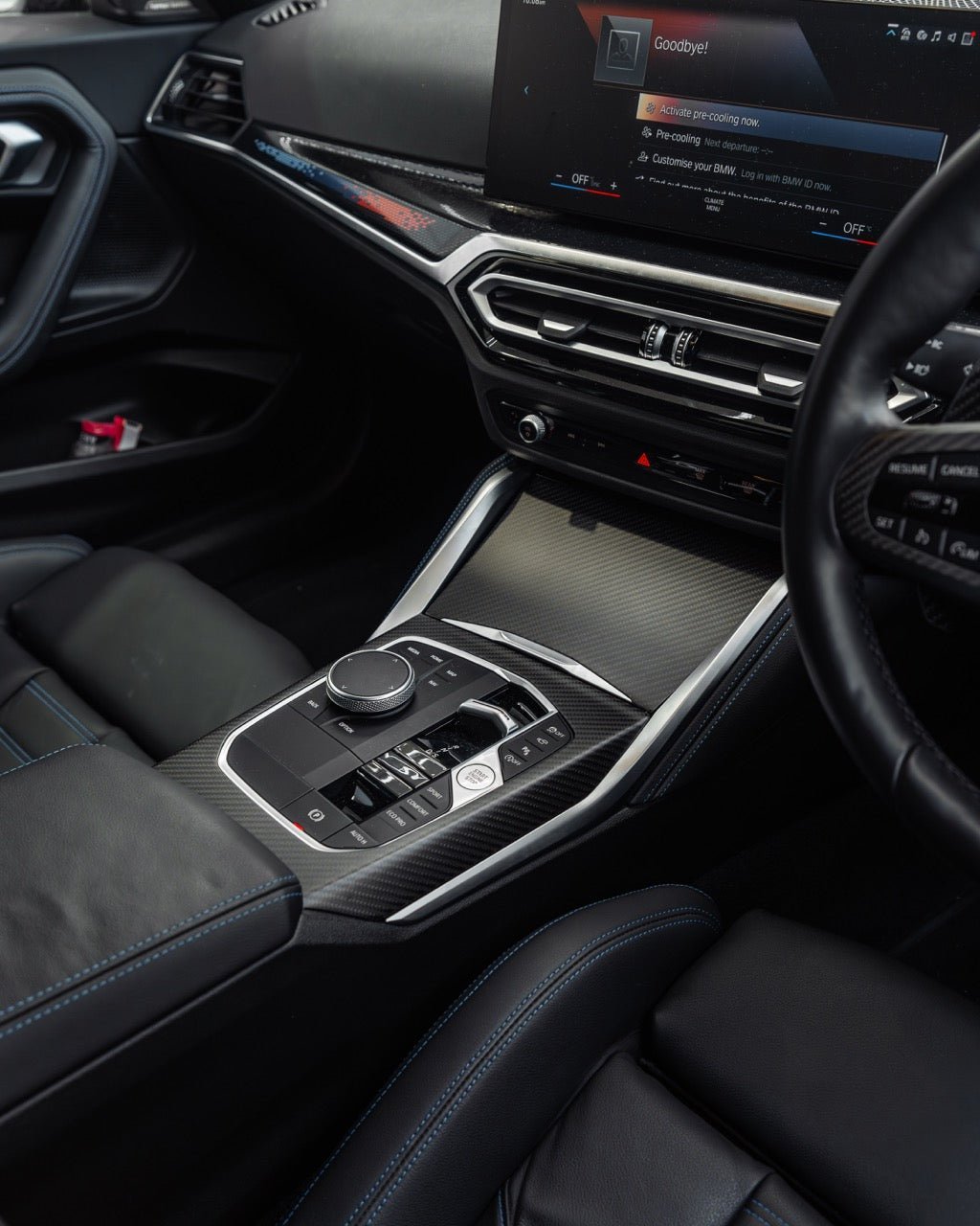 BMW 2 Series & M240i G42 iDrive 8 Pre-Preg Carbon Fibre Centre Console Trim Set by FORM | Forge Automotive