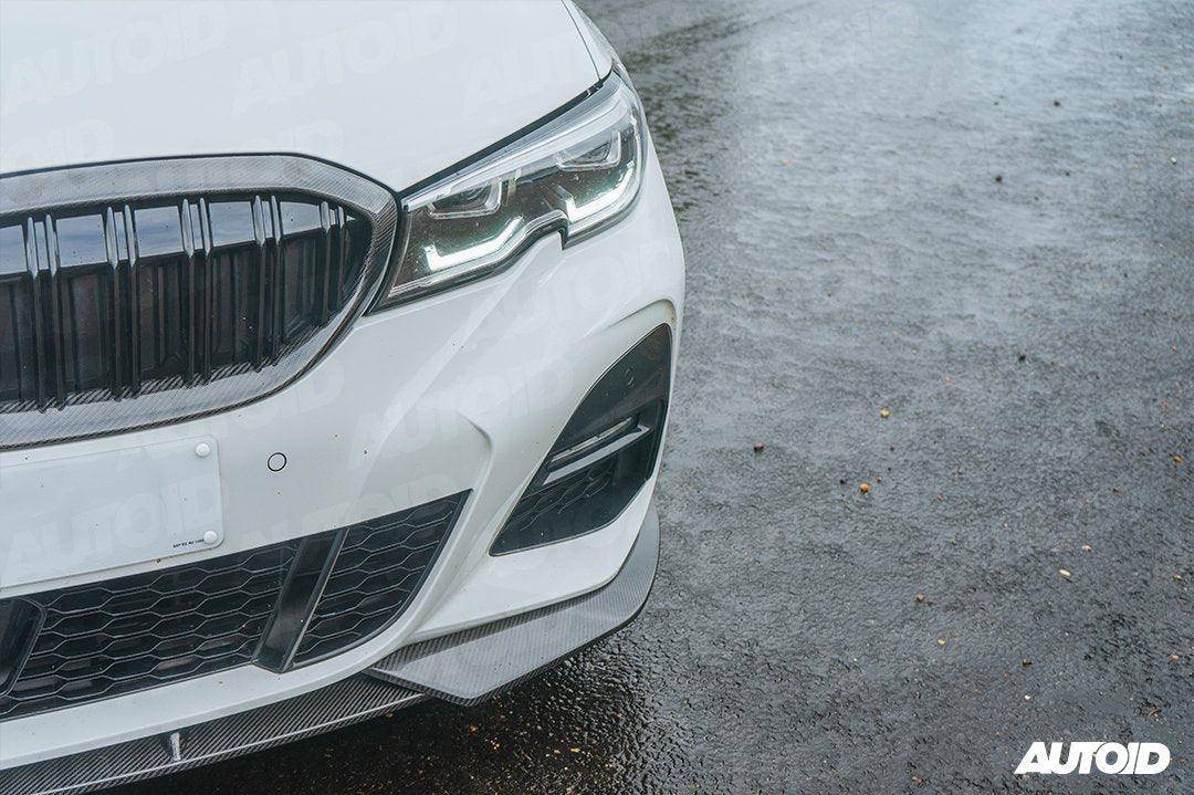 BMW 3 Series M Sport G20 G21 Pre-LCI Carbon Fibre Competition Front Splitter by FORM (2018-2022) | Forge Automotive
