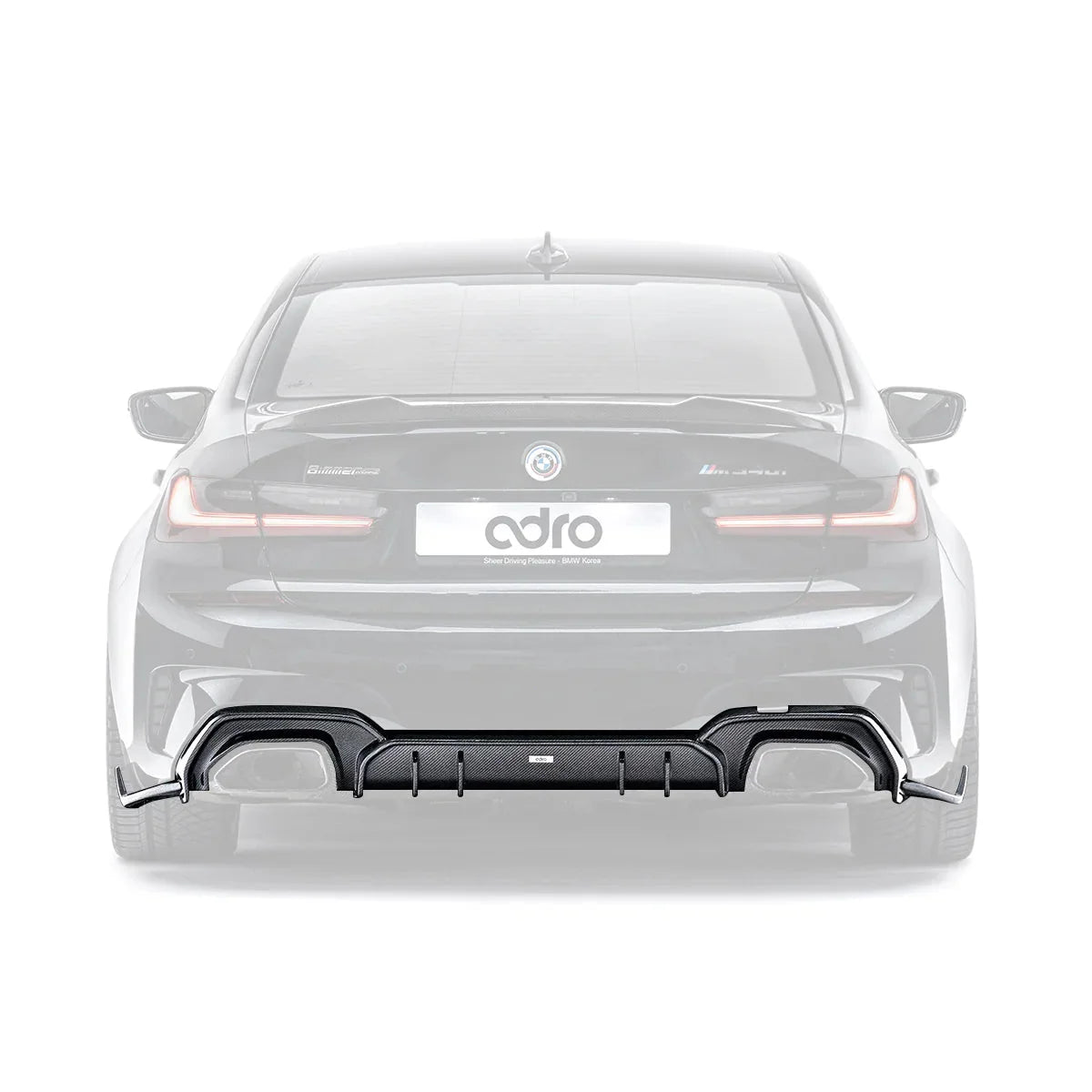 BMW 3 Series M340i G20 G21 Pre-LCI Carbon Fibre Rear Diffuser by Adro (2018-2022) | Forge Automotive