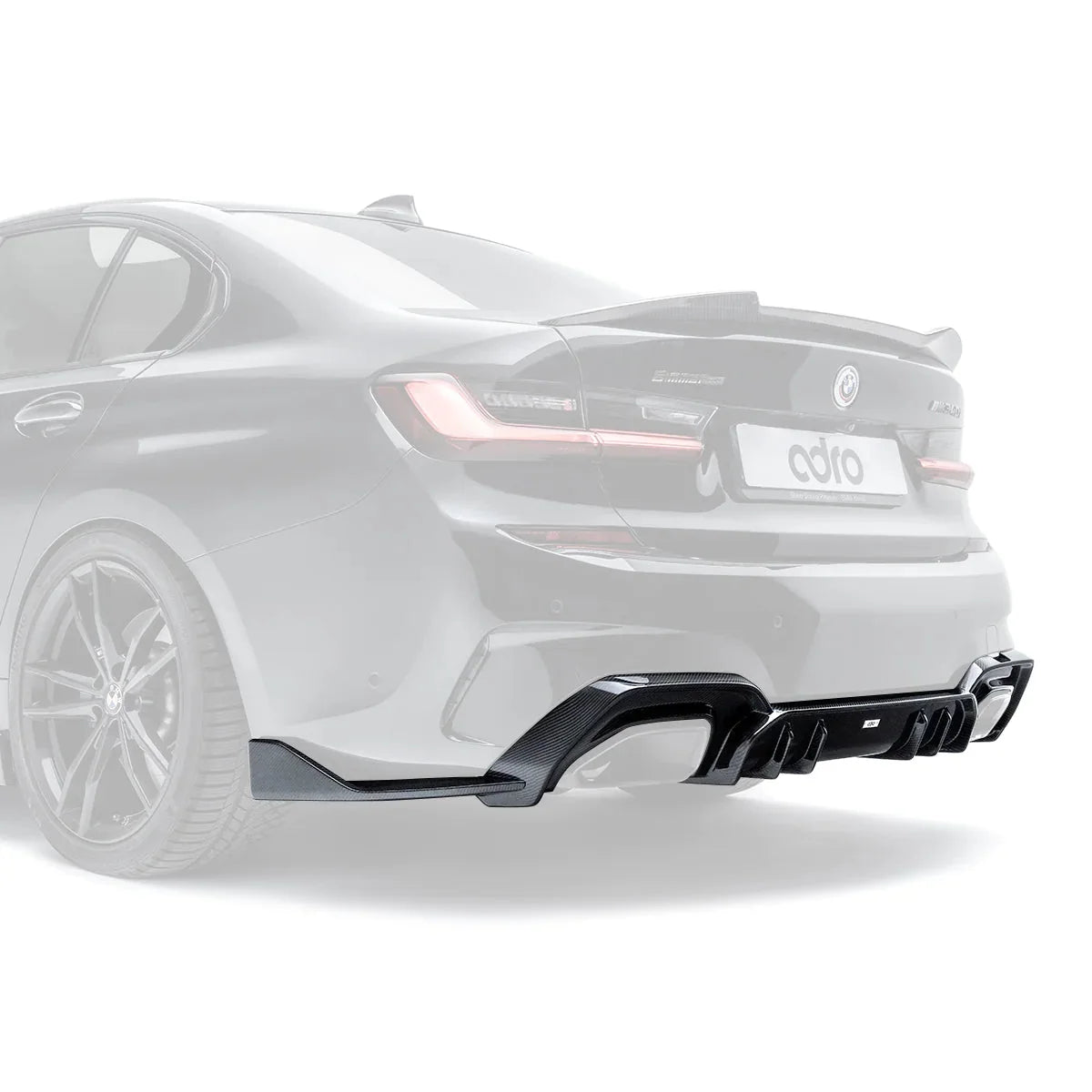 BMW 3 Series M340i G20 G21 Pre-LCI Carbon Fibre Rear Diffuser by Adro (2018-2022) | Forge Automotive