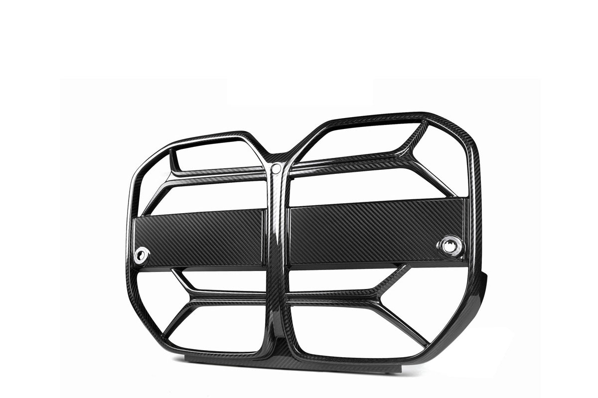 BMW 4 Series Gran Coupe G26 Pre-Preg Carbon Fibre T-CSL Front Kidney Grilles with ACC by FORM (2021 on) | Forge Automotive