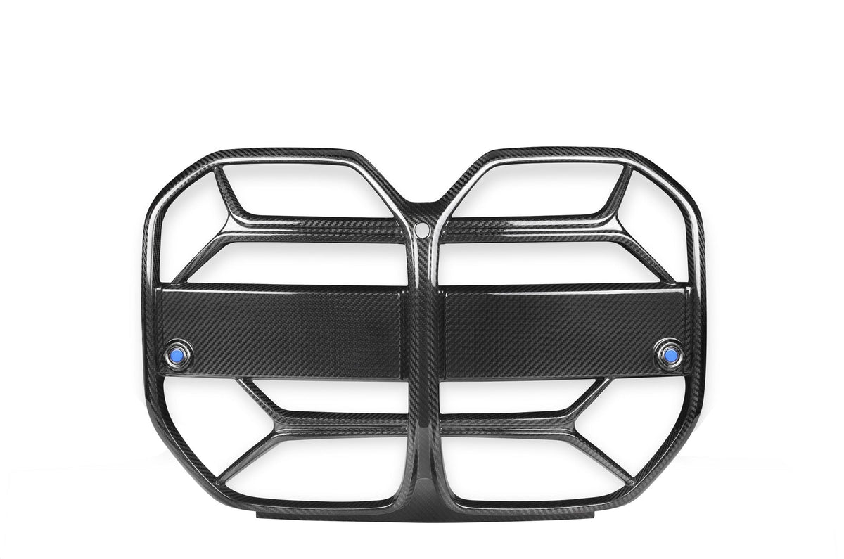 BMW 4 Series Gran Coupe G26 Pre-Preg Carbon Fibre T-CSL Front Kidney Grilles with ACC by FORM (2021 on) | Forge Automotive