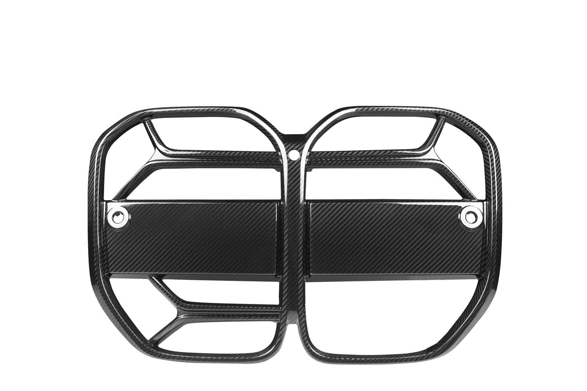 BMW 4 Series Gran Coupe G26 Pre-Preg Carbon Fibre T-CSL Front Kidney Grilles with ACC by FORM (2021 on) | Forge Automotive