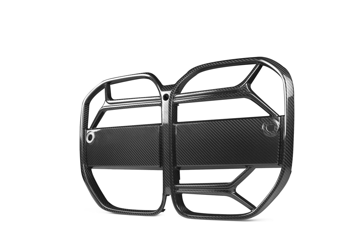 BMW 4 Series Gran Coupe G26 Pre-Preg Carbon Fibre T-CSL Front Kidney Grilles with ACC by FORM (2021 on) | Forge Automotive