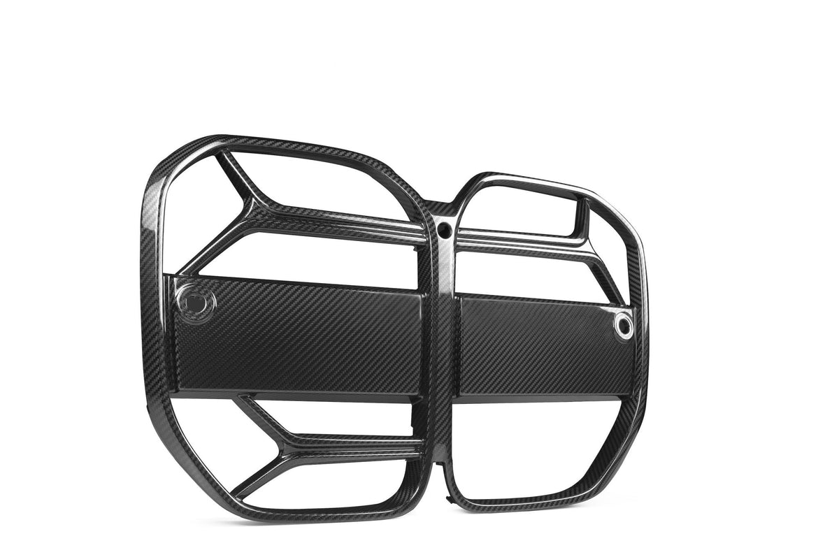 BMW 4 Series Gran Coupe G26 Pre-Preg Carbon Fibre T-CSL Front Kidney Grilles with ACC by FORM (2021 on) | Forge Automotive