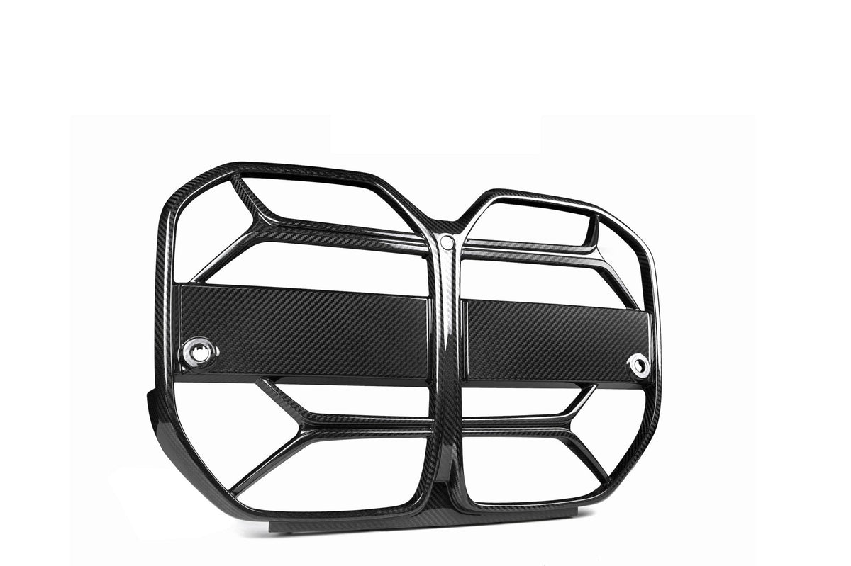 BMW 4 Series Gran Coupe G26 Pre-Preg Carbon Fibre T-CSL Front Kidney Grilles with ACC by FORM (2021 on) | Forge Automotive