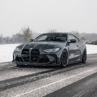 BMW G80 G81 M3 & G82 G83 M4 Gloss Black E-CSL Style Front Kidney Grilles with ACC by FORM | Forge Automotive