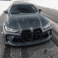 BMW G80 G81 M3 & G82 G83 M4 Gloss Black E-CSL Style Front Kidney Grilles with ACC by FORM | Forge Automotive