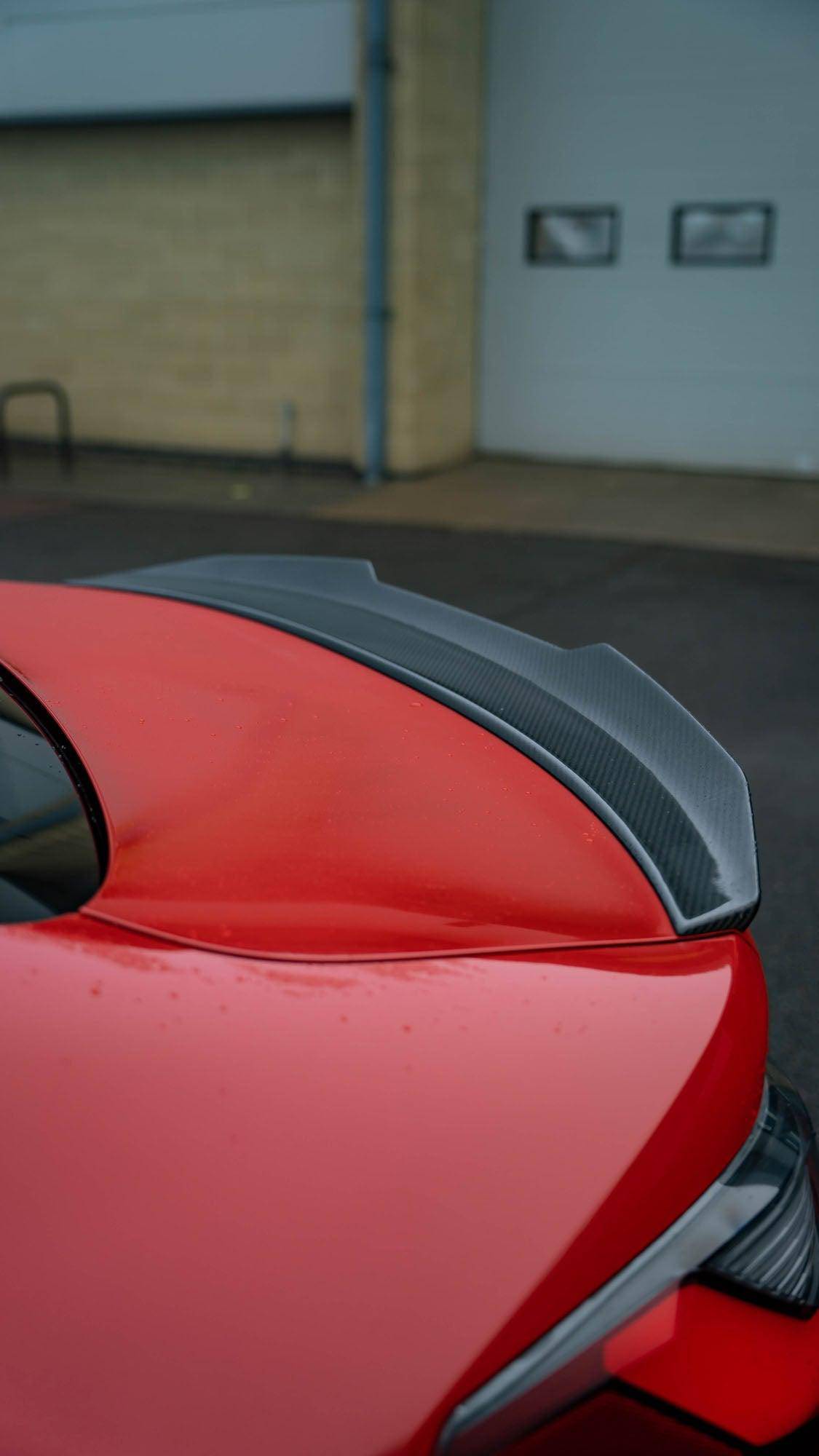 BMW G82 M4 & G22 4 Series Pre-Preg Carbon Fibre Ducktail Rear Spoiler by FORM | Forge Automotive