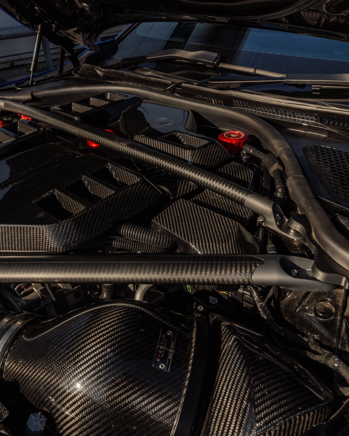 BMW G87 M2, G80 M3 & G82 M4 Pre-Preg Carbon Fibre ECU Battery Terminal Cover by FORM | Forge Automotive